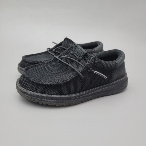 Hey Dude Wally Toddler Funk Mono Black Size C9 - Picture 1 of 11